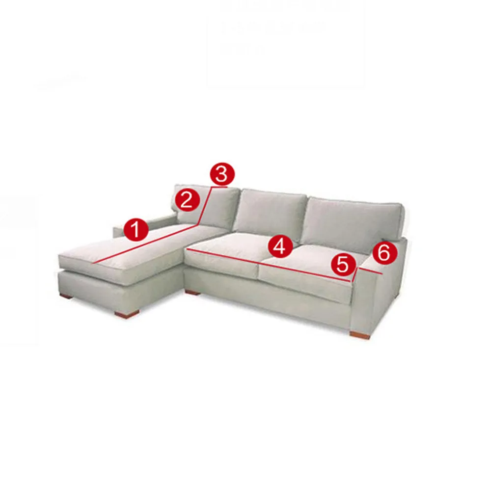 Sectional Couch Non-Slip Stretchable Machine Washable Cover