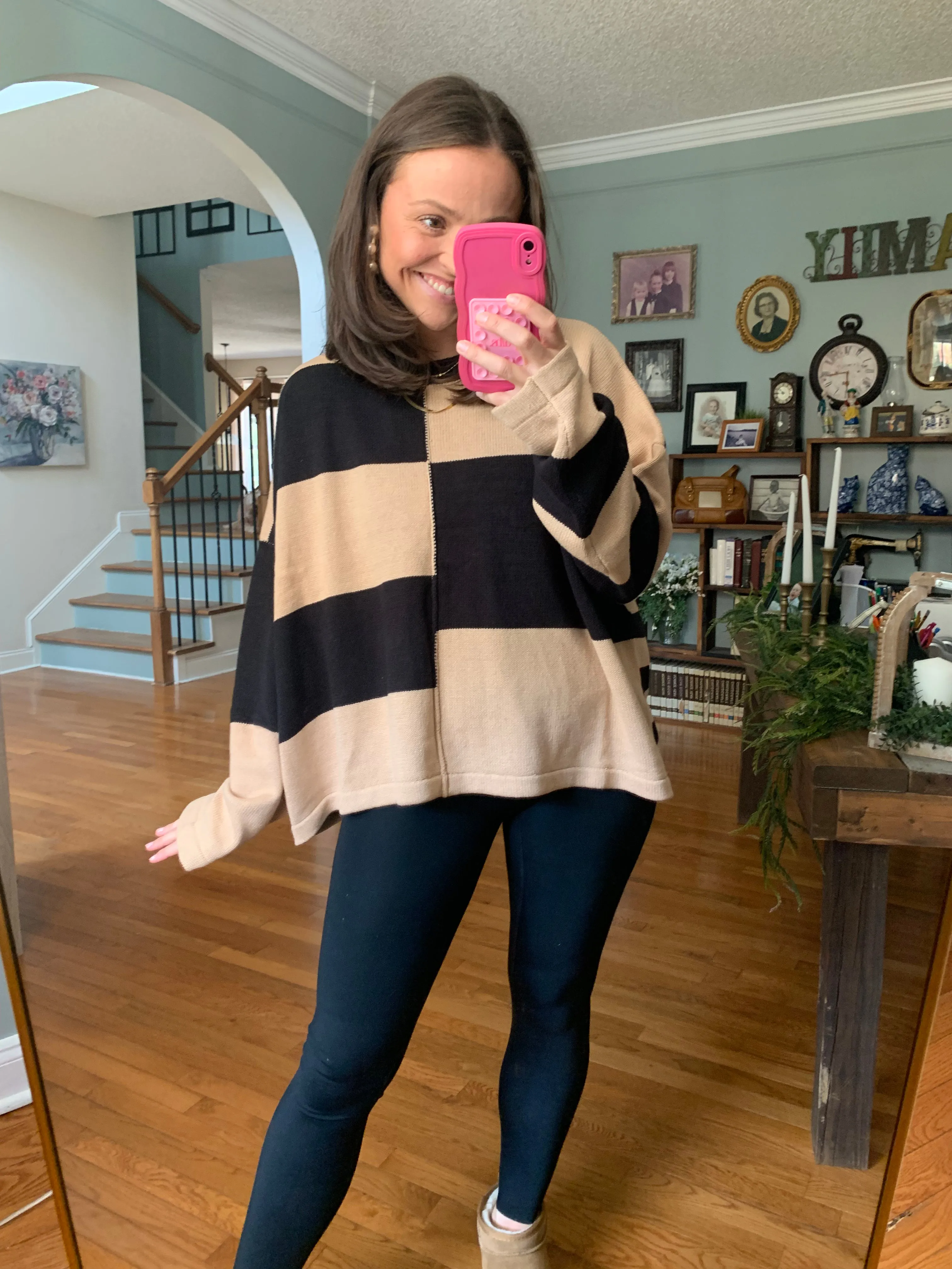 Seeing Double Striped Sweater