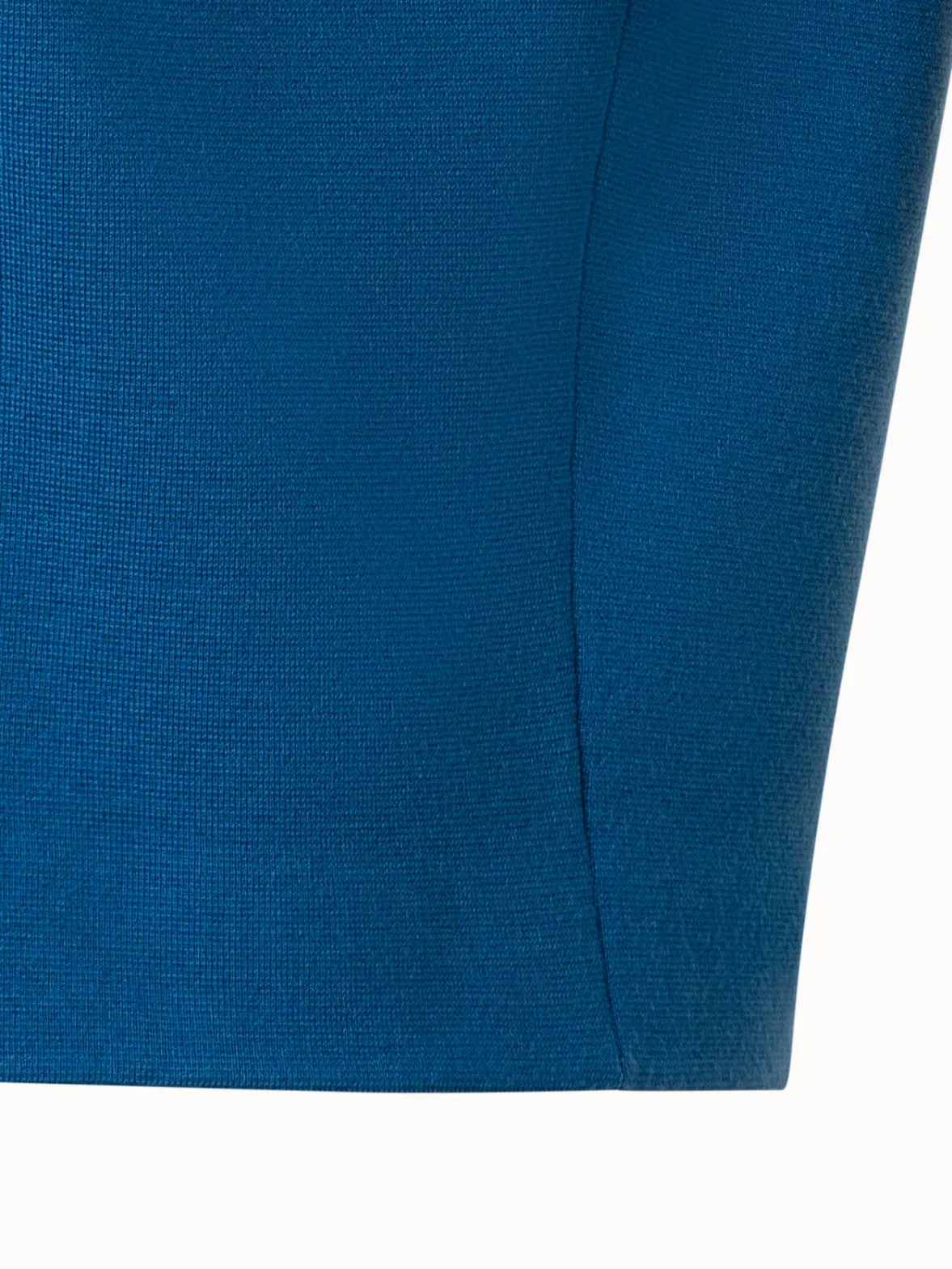 Short Sleeves Merino Sweater with Mock Neck