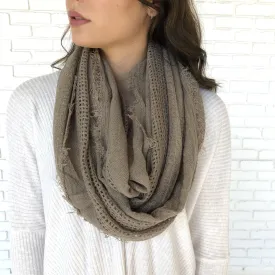 Soft Mocha Knit Infinity