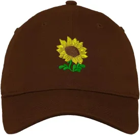 Speedy Pros Soft Baseball Cap Plants Fringe Sunflower Embroidery Flowers and Plants Cotton Dad Hats for Men & Women