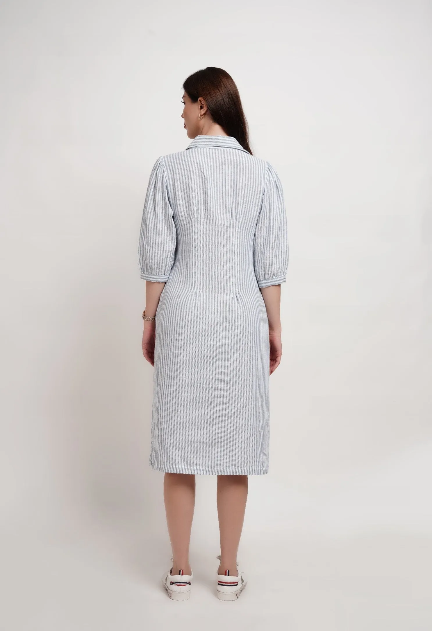 Striped Shirt Dress
