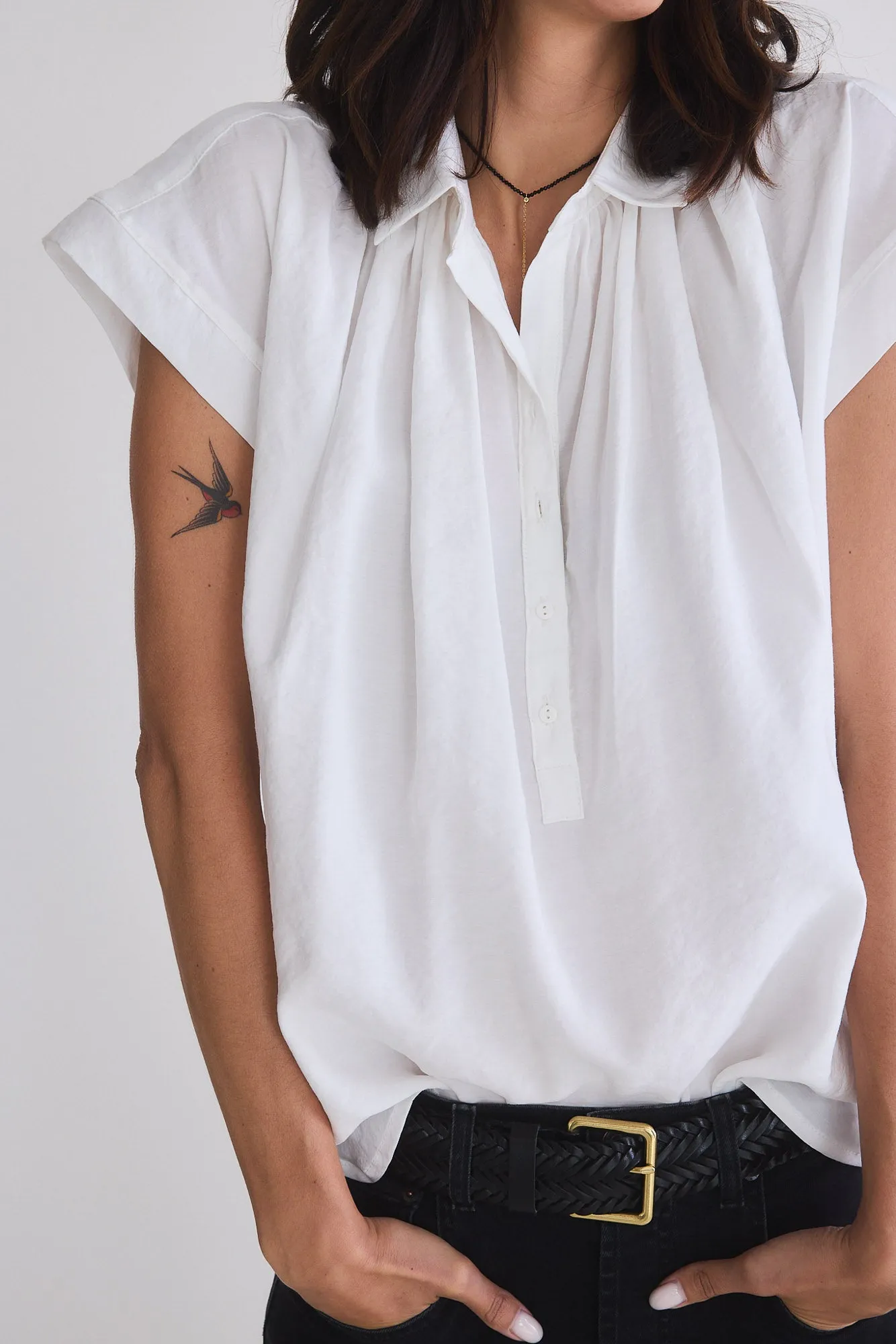 The Nonchalant Oversized Voile Blouse