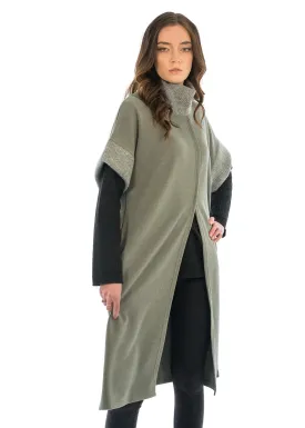 Trisha Tyler 11601 Rib Detail Pullover Long Sweater