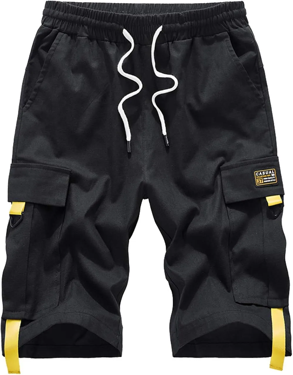 Vcansion Men's Casual Cotton Loose Fit Lightweight Multi-Pockets Cargo Shorts