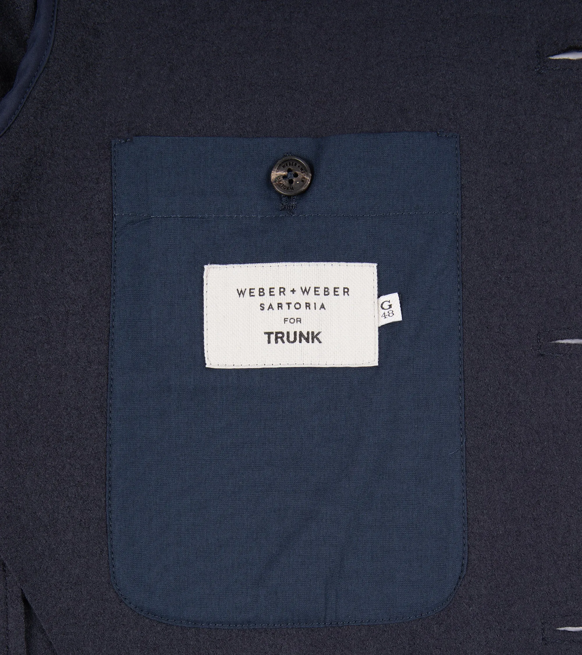 Weber   Weber Boiled Wool WW Travel Blazer: Ink Blue