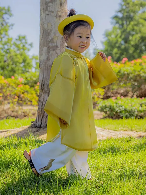 Wedding Ao Dai Yellow Girl Ao Dai Dress