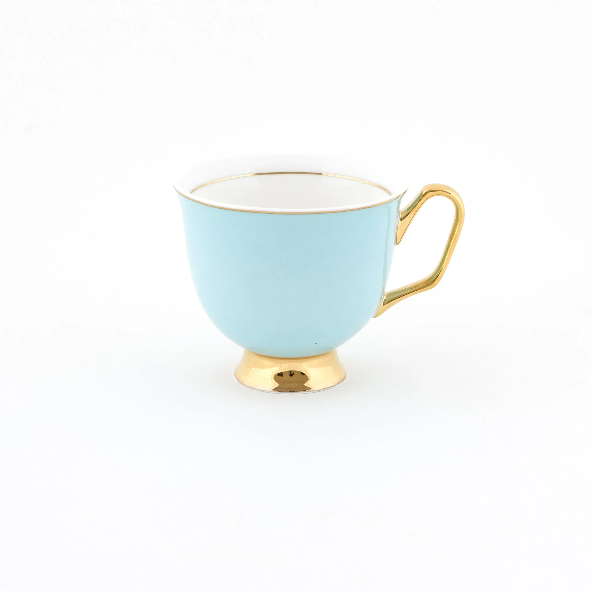 XL Pale Blue Teacup and Saucer