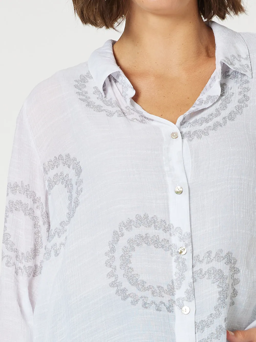 Zig Zag Shirt - White