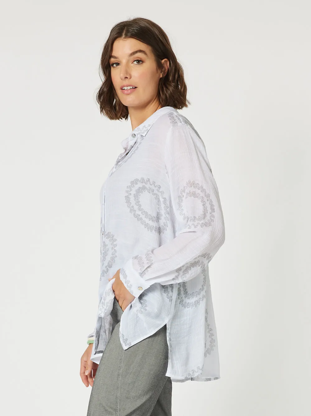 Zig Zag Shirt - White