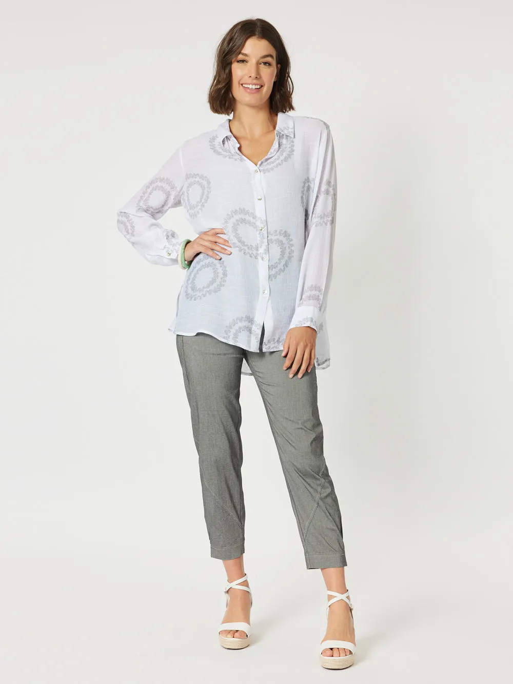 Zig Zag Shirt - White